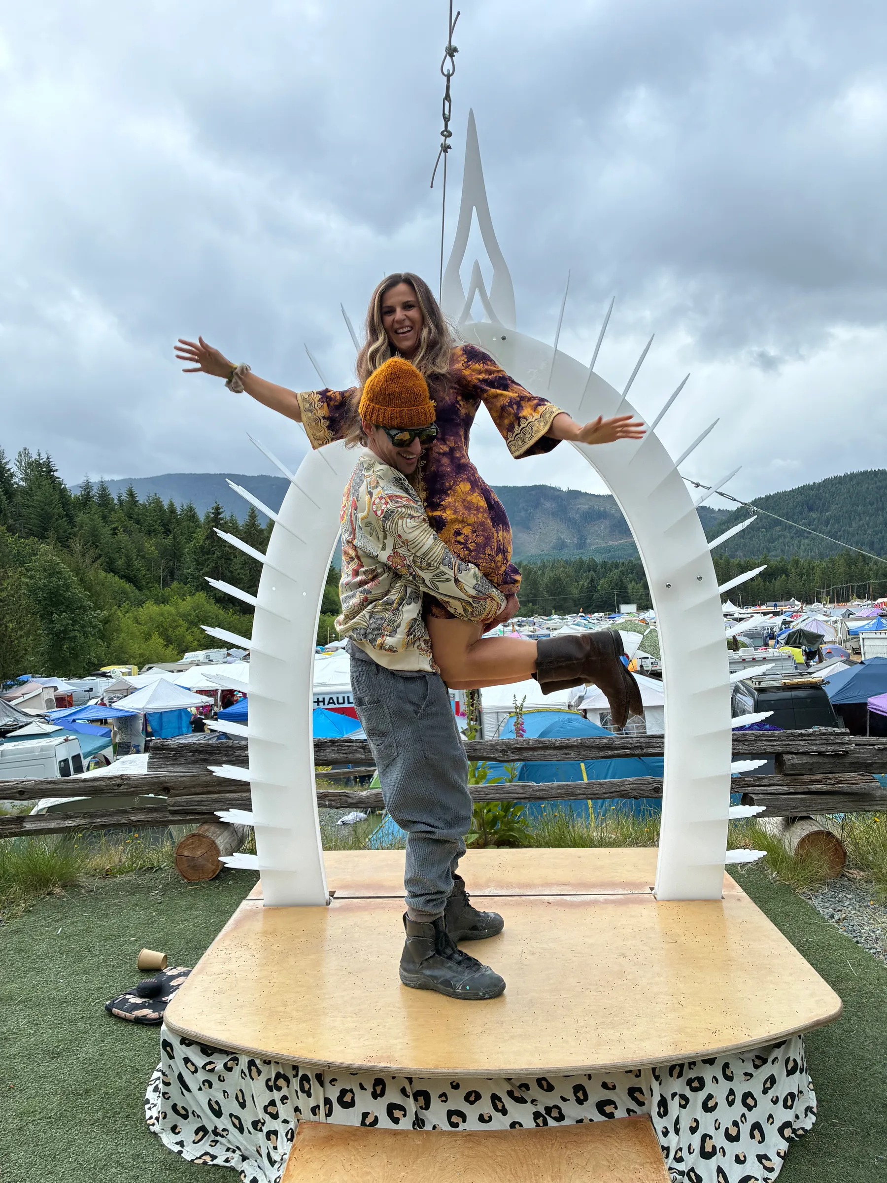 The Arch — festival ceremony arch and platform